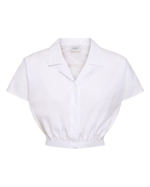 Giambattista Valli White Poplin Shirt