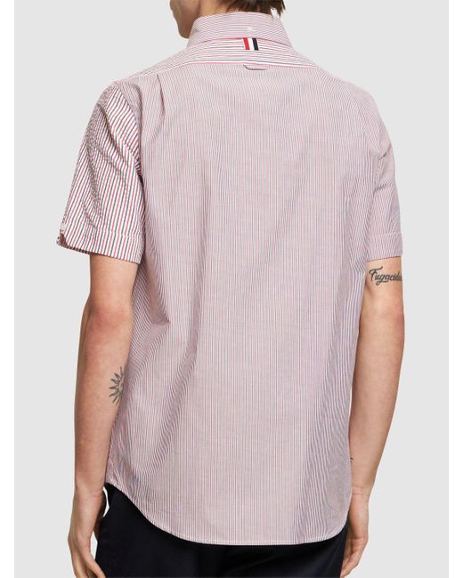 Camisa de algodón Thom Browne de hombre de color Pink