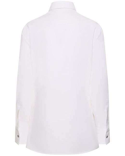 Versace White Cotton Poplin Shirt