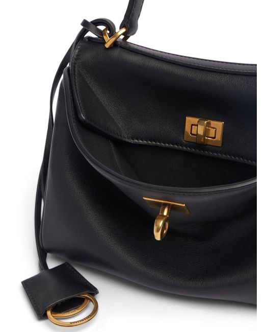 Balenciaga Mini Rodeo Leather Top Handle Bag in Black | Lyst Balenciaga Mini Rodeo Leather Top Handle Bag in Black | Lyst