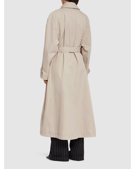 Dolce & Gabbana コットンブレンドドリルトレンチコート Natural