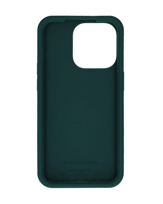 Coque pour iphone 14 pro en silicone intreccio Bottega Veneta pour homme en coloris Green