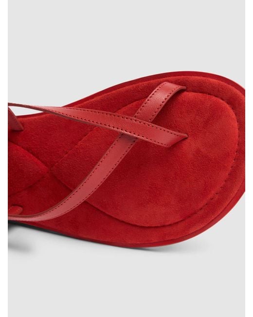 A.Emery Red 10mm Elliot Suede Sandals