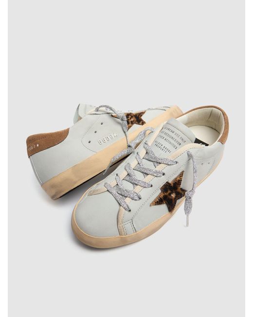 Golden Goose Deluxe Brand Super-star ナッパレザースニーカー 20mm White