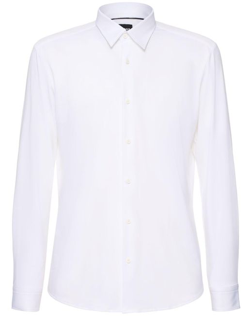 Boss Baumwollhemd "s-roan Kent" in White für Herren
