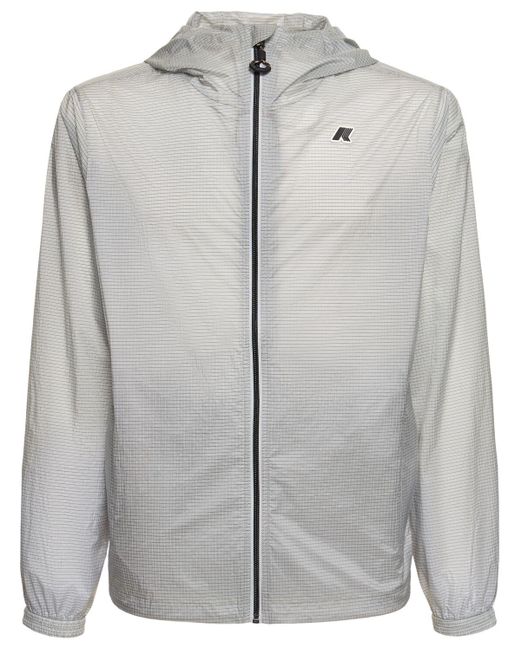 K-Way Gray Cleon Ripstop Jacket for men