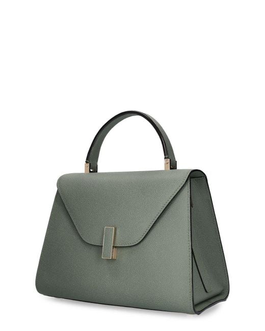 Valextra Green Medium Iside Soft Grained Leather Bag