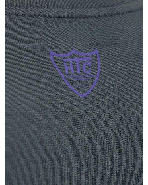 HTC Gray Logo Print Cotton Jersey T-shirt for men