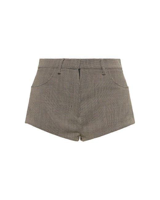 Shorts de lana Magda Butrym de color Gray