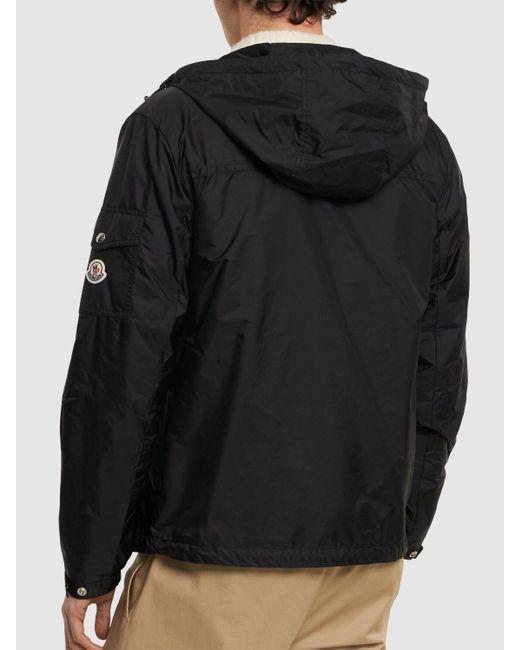 Moncler Black Etiache Nylon Rainwear Jacket for men