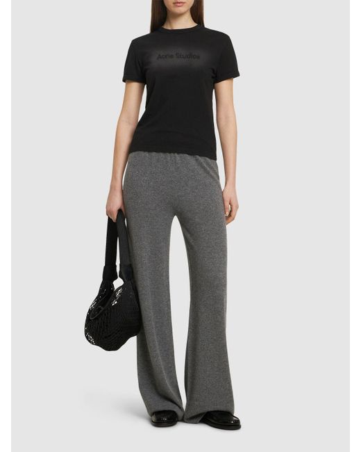 Acne Etza ジャージーtシャツ Black