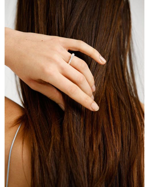 RAGBAG White Ring Mit Kristallen "odette"