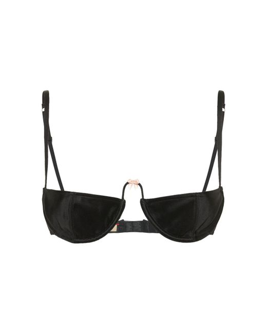 Gucci Silk Satin Bra in Black Lyst