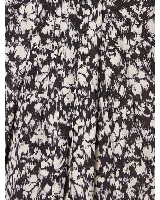 Vestito midi epolia in viscosa stampata di Isabel Marant in Gray