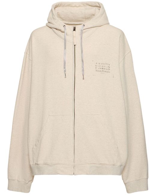 Hombre Sudadera De Algodón Con Capucha Maison Margiela de hombre de color Natural