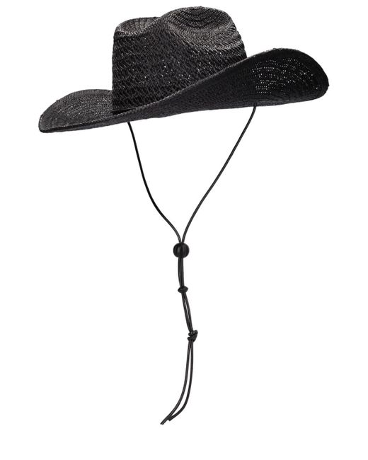 Lack of Color Black The Outlaw Ii Straw Hat