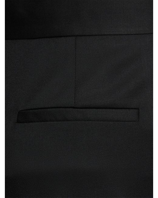 Moschino ウールストレートパンツ Black