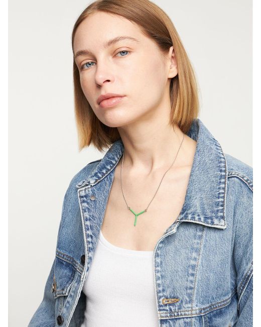 Y. Project Mini Neon Y ネックレス メタリック | Lyst