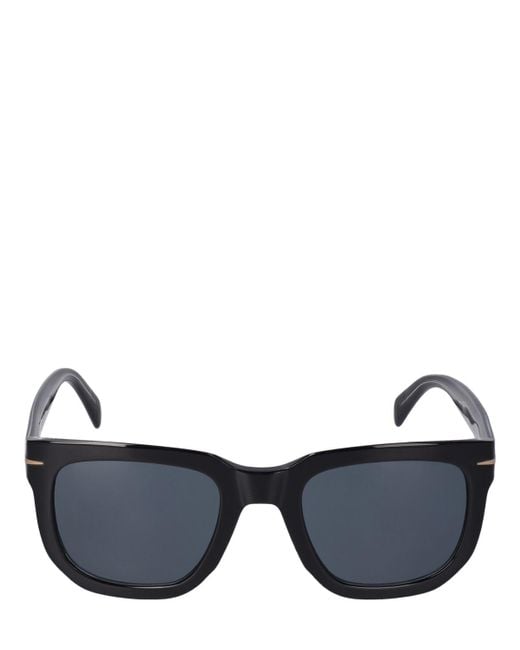 David Beckham Blue Db Squared Acetate Sunglasses for men