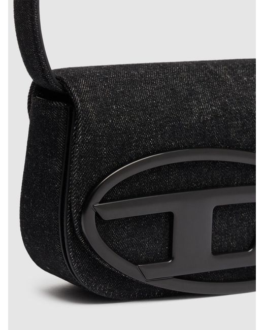 DIESEL 1dr レザーショルダーバッグ Black