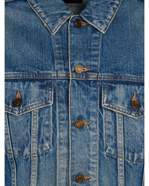 Saint Laurent Blue 80's Cotton Denim Jacket