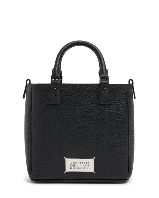 Maison Margiela 5ac Tote Vertical グレインレザーバッグ Black