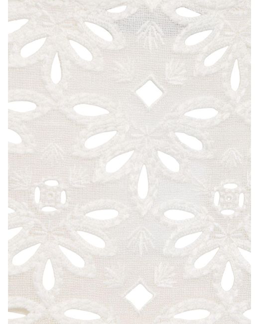 Top de algodón sin mangas Ermanno Scervino de color White