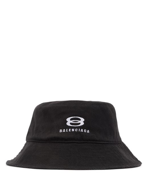 Balenciaga コットンドリルバケットハット ブラック | Lyst Balenciaga コットンドリルバケットハット ブラック | Lyst