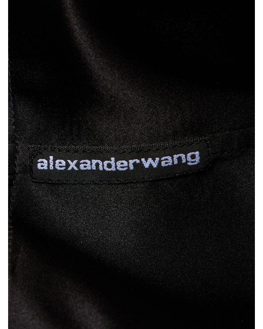 Chemise en soie Alexander Wang en coloris Black