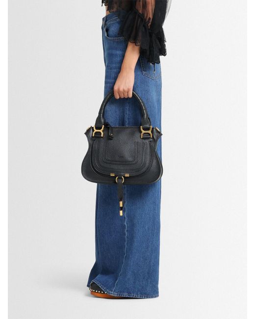 Femme Sac À Main En Cuir Marcie Unique Chloé en coloris Black