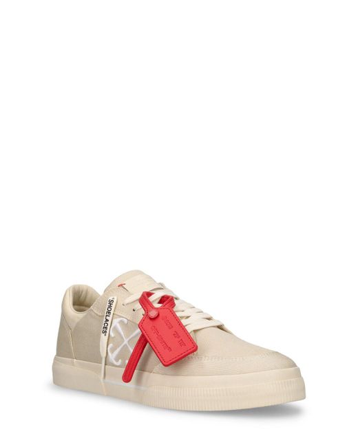Off-White c/o Virgil Abloh Pink New Low Vulcanized Canvas Sneakers for men