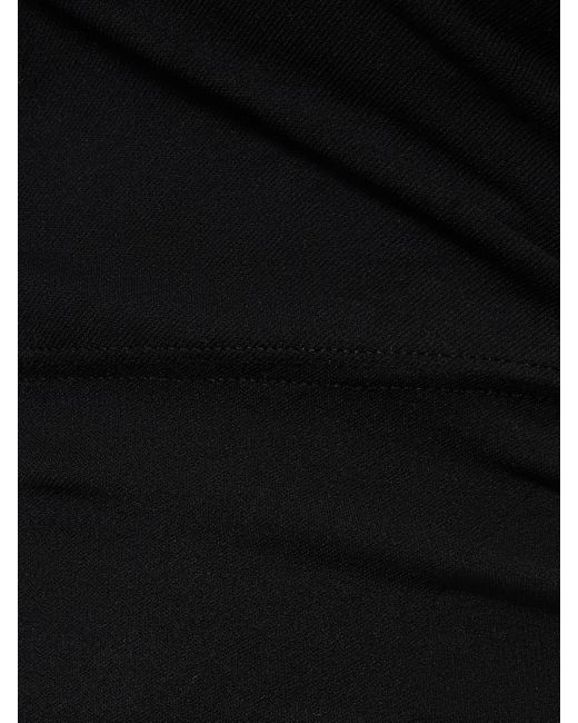 ANDREADAMO Black Sculpting Jersey Jumpsuit W/ Cutouts