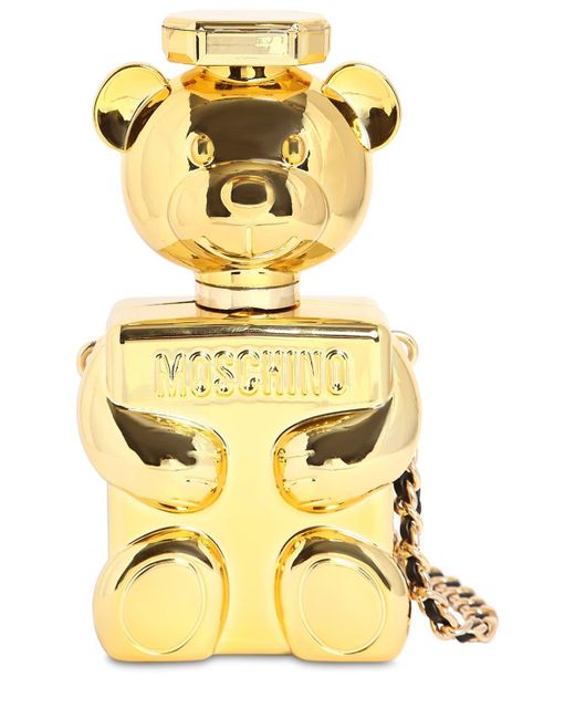Moschino Metallic Teddy Perfume Case Shoulder Bag