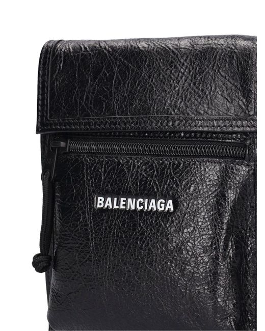 Balenciaga Umhängetasche Aus Leder "explorer" in Black für Herren