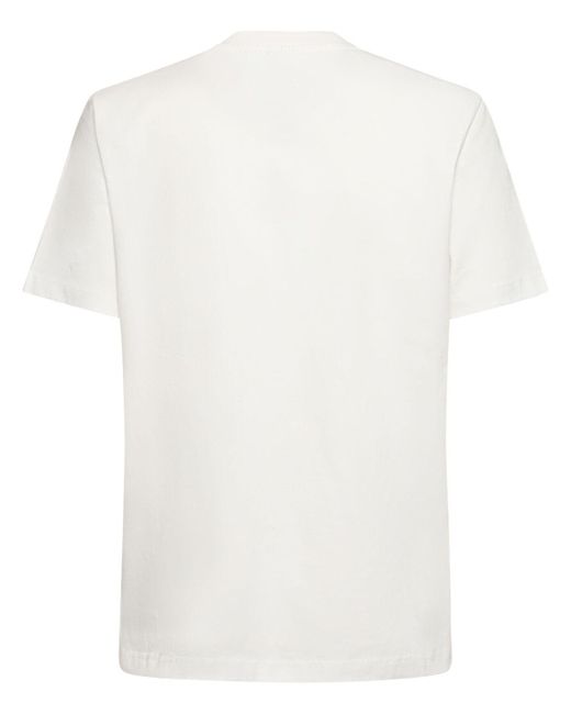T-shirt en coton imprimé logo drawn KENZO en coloris White