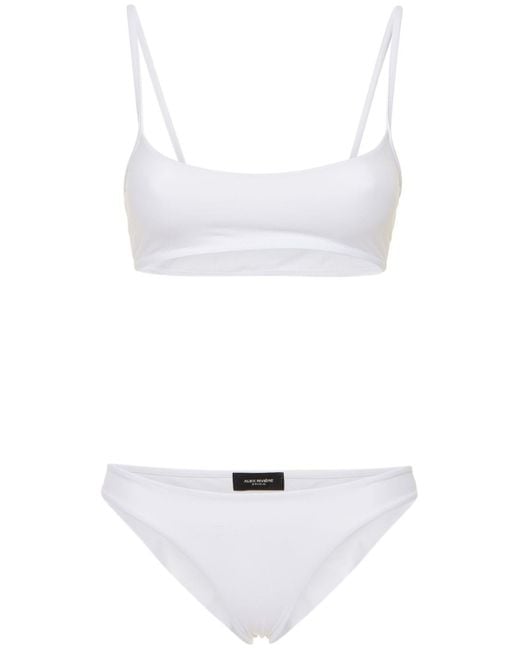 ALEX RIVIÈRE STUDIO White Damen Sport-Bikini