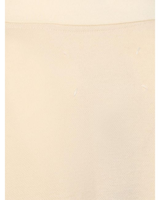 Maison Margiela レイヤード コットンブレンド ミディドレス Natural