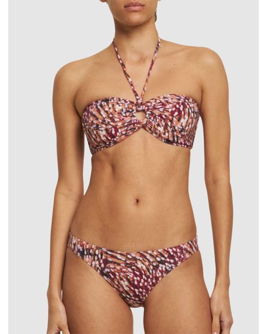 Braguitas de bikini con estampado Isabel Marant de color Pink