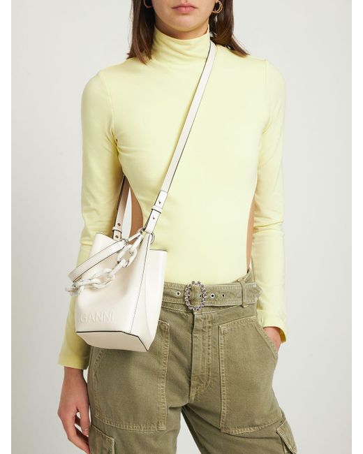 Ganni bucket bag sale