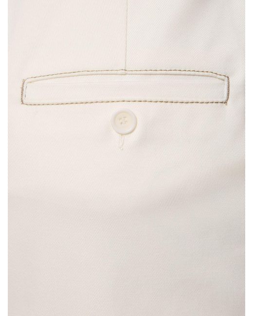 Falda midi de jersey de algodón Max Mara de color White