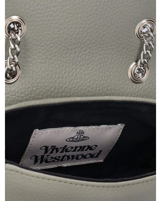 Vivienne Westwood Gray Small Derby Re-vegan Shoulder Bag