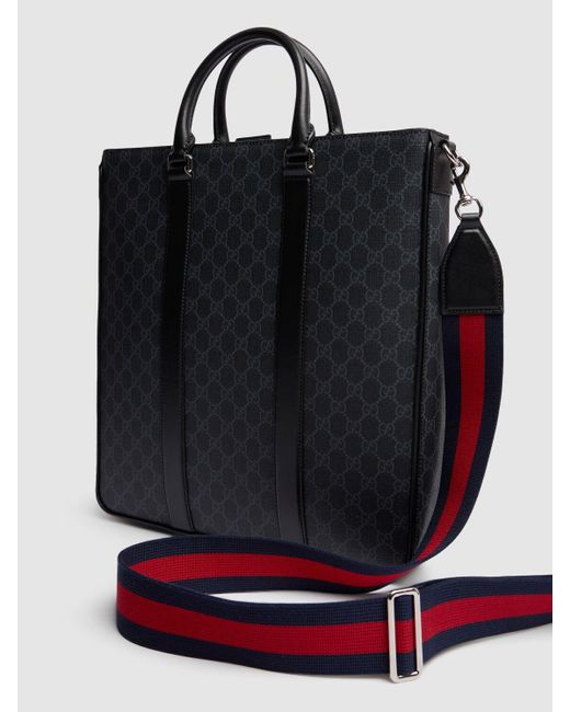 Gucci Black gg Supreme Tote Bag for men