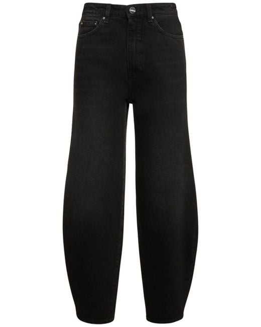Jeans de denim de algodón Totême  de color Black