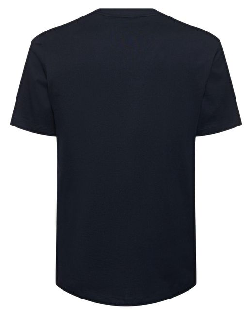 T-shirt tiburt 3 in cotone con logo di Boss in Blue da Uomo
