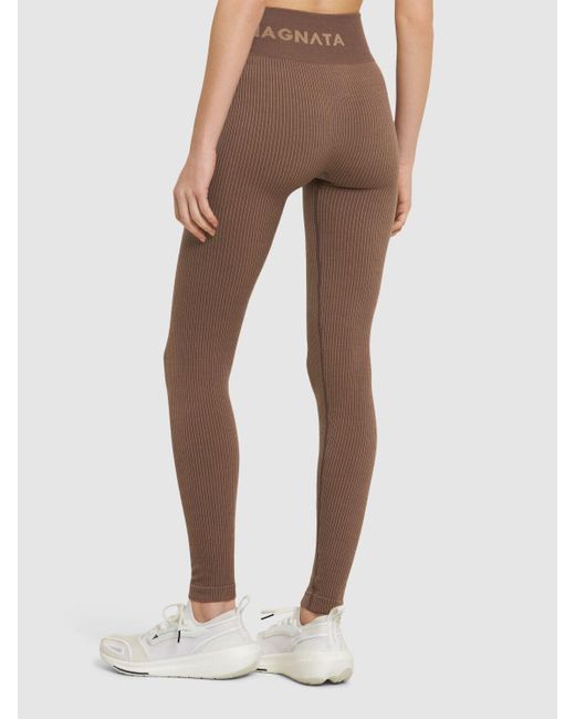 Nagnata Demi ウールブレンドレギンス Brown