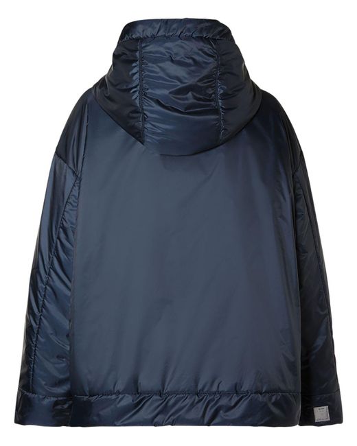 Max Mara Blue Greenbox Tech Reversible Hooded Jacket
