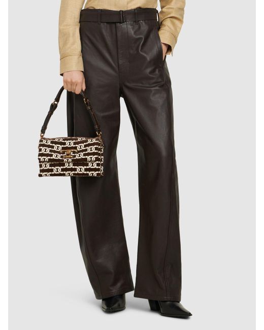 Tod's Black Mini Schultertasche Aus Leder "t Timeless"
