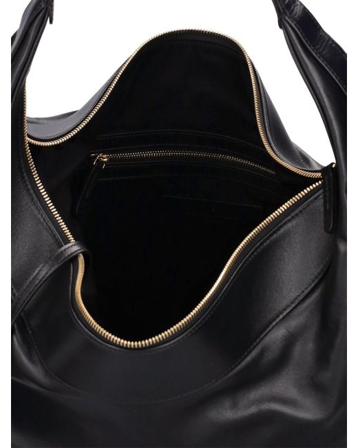 Loulou Studio Black Mila Leather Hobo Bag