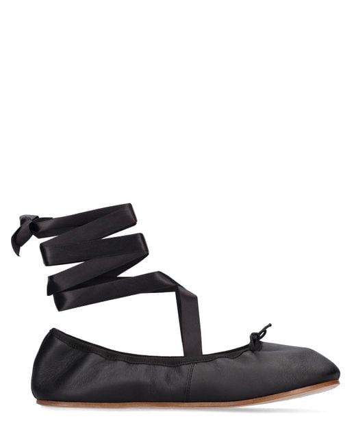 Ballerine sophia in pelle 10mm di Repetto in Black