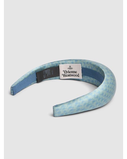 Vivienne Westwood Blue Hilma Orb Silk Headband